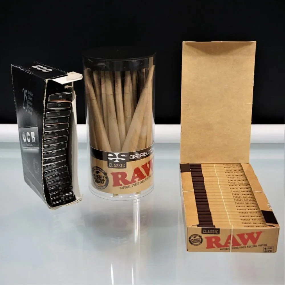 Cigarette Rolling Papers Lot Raw Classic Natural Spain OCB Premium France